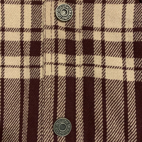 Duluth Trading Men's Flapjack Fleece-lined Relaxed Fit Shirt Jacket Burgundy 2XL - Picture 5 of 12